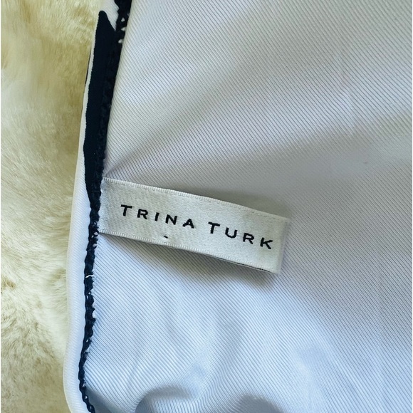 Trina Turk Bali Blossom Midnight Shirred High Leg One Piece Swimsuit - Picture 7 of 7